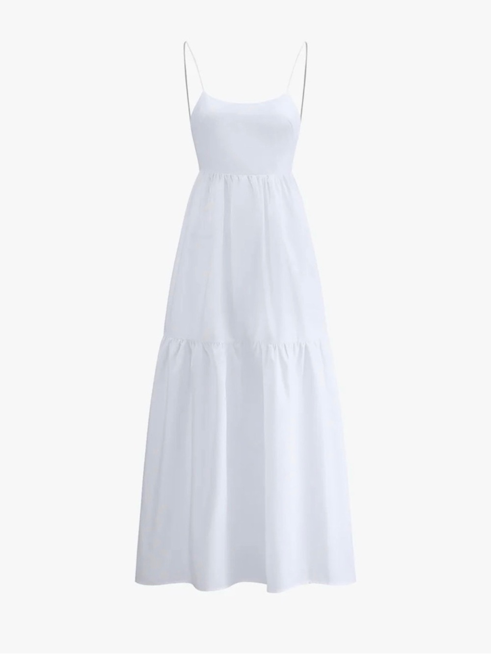 Commense Solid Backless Long Dress - Picture 3 of 13